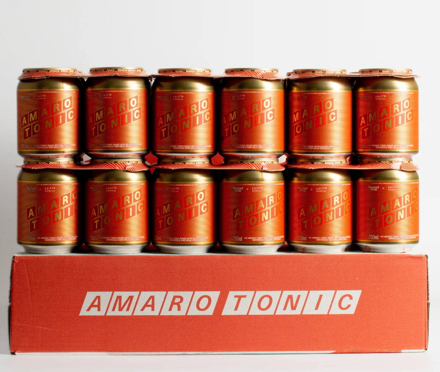 Saison Aperitifs Red Amaro Tonic Tin - 24 cans