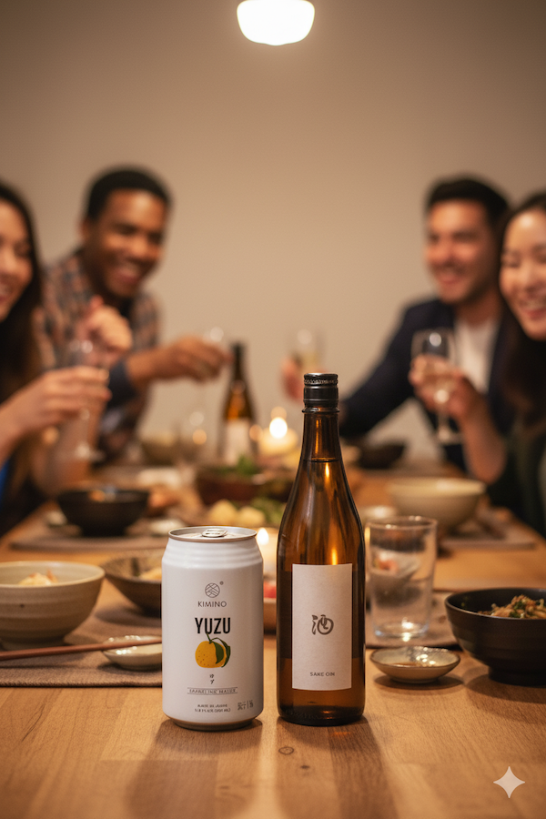 Kimino Sparkling Yuzu with FREE Sake Gin