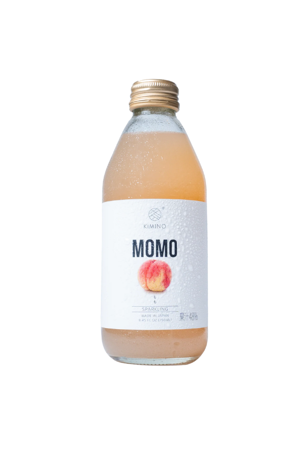 Kimino Momo Sparkling Juice - 24 bottles